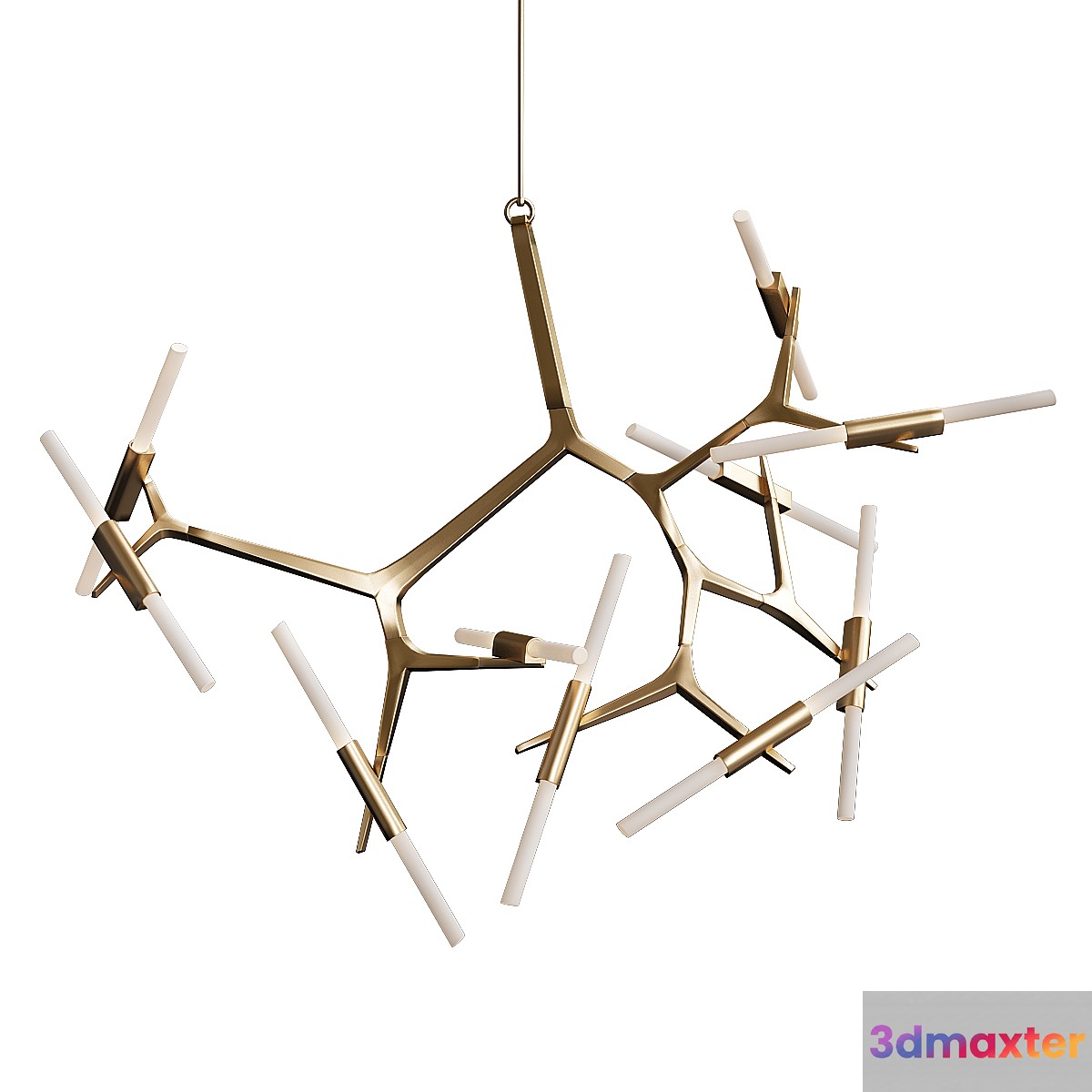 Agnes chandelier 20 lights brass von Roll & Hill 3D Max