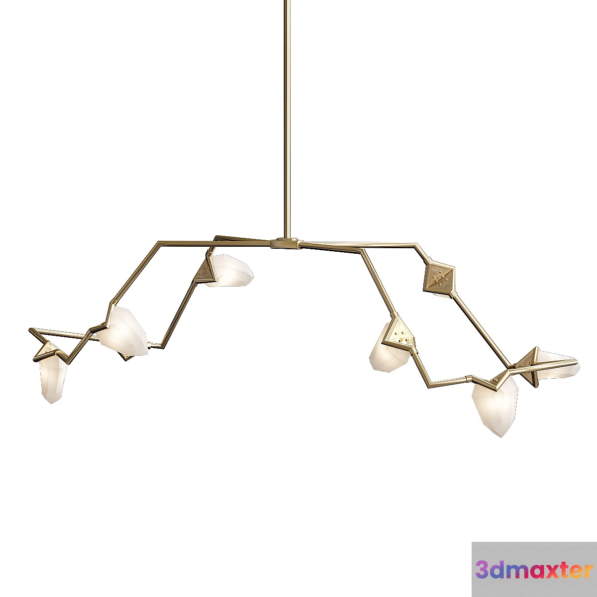 Seed 03 brushed brass white von Roll & Hill 3D Max