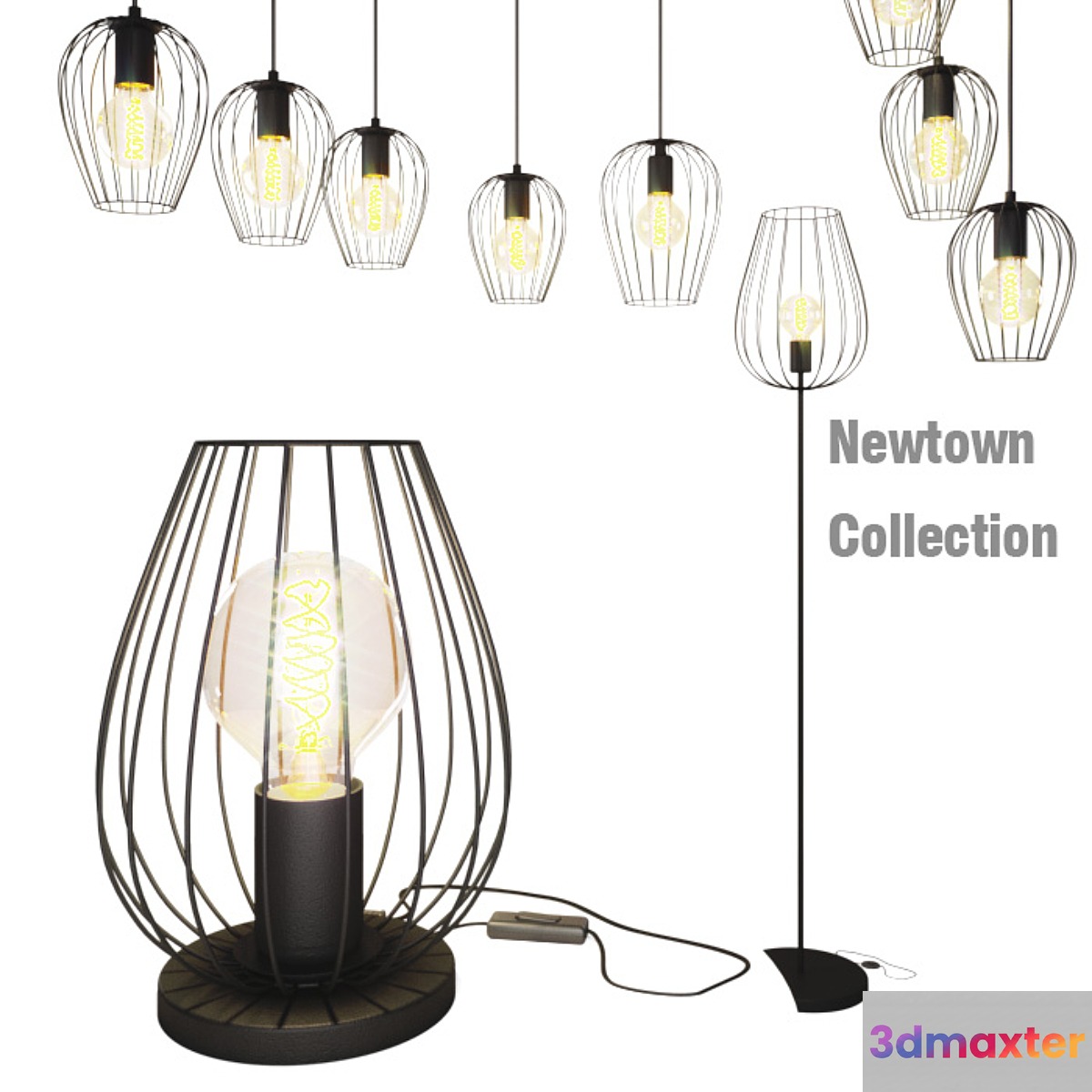 Collection of fixtures Newtown Eglo (Austria) 3D Max