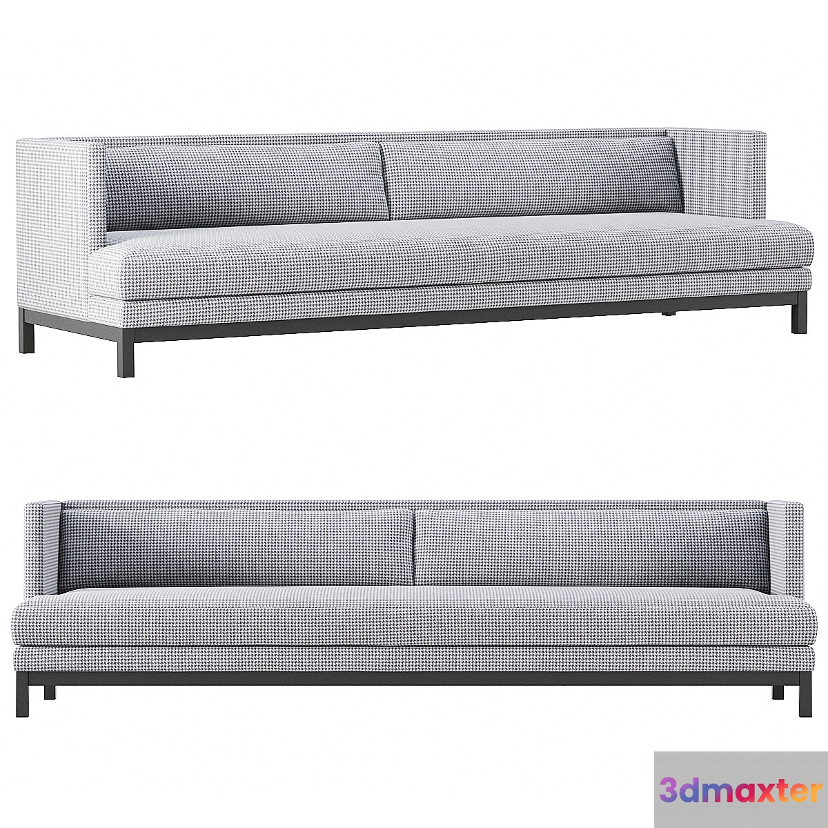 CB2 Brava Houndstooth Sofa