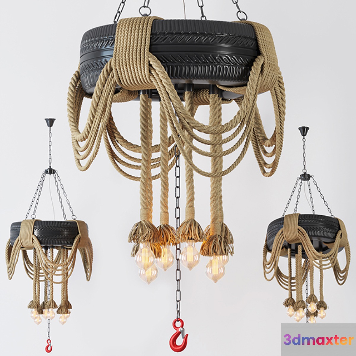 Chandelier Gomma 3D Max