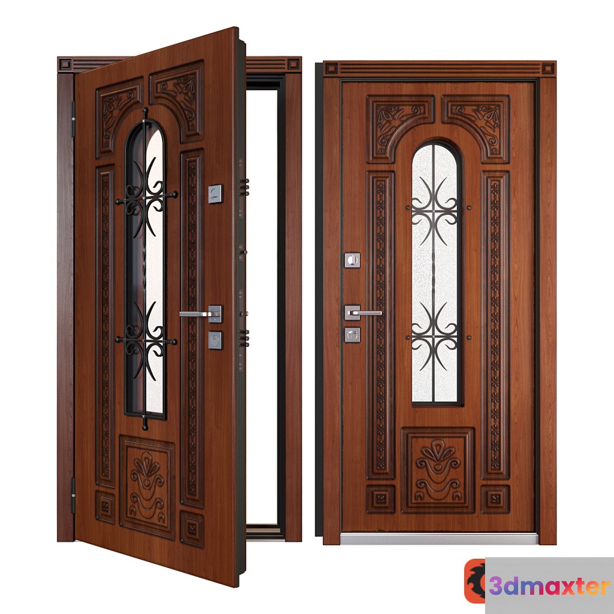 Entrance metal door Lacio 3D Max