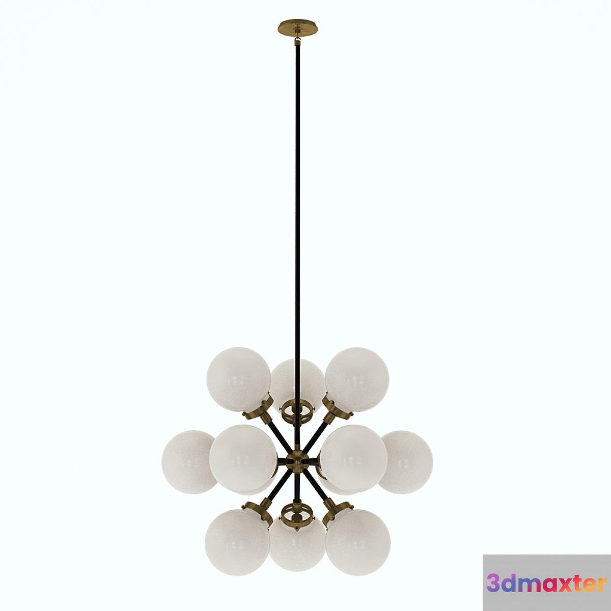 Ian K. Fowler Modern Bistro Small Round Chandelier 3D Max