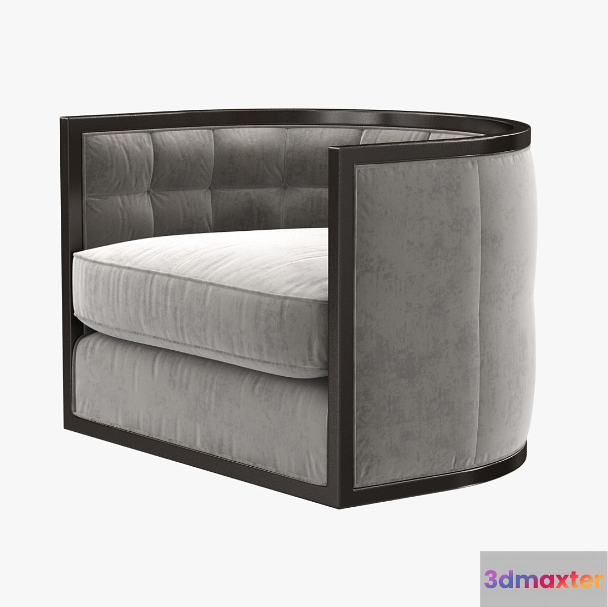 Baker ARCHETYPE ROUND TUFTED SWIVEL CHAIR 3D model 3D Max
