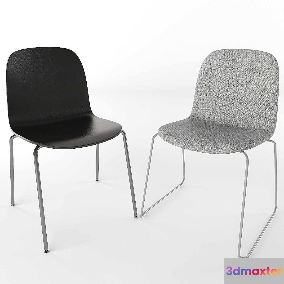 Muuto. Visu Sled Base chair. 3D Max