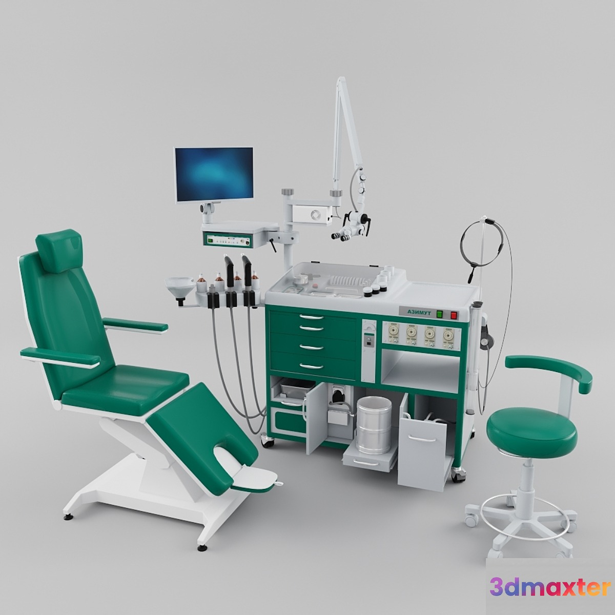Otorhinolaryngologist's workplace 3D Max