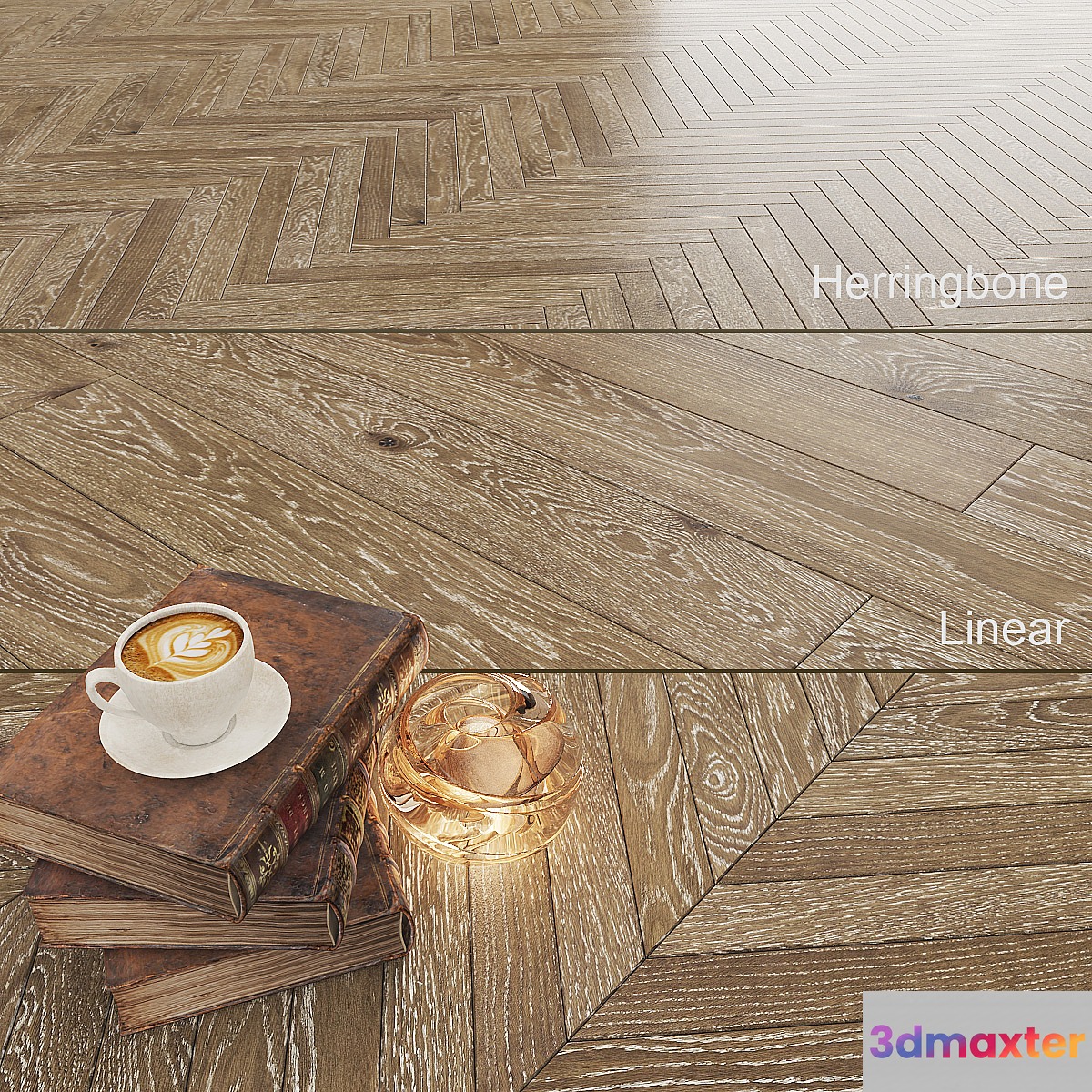 Parquet Oak Panforte Grande 3D Max