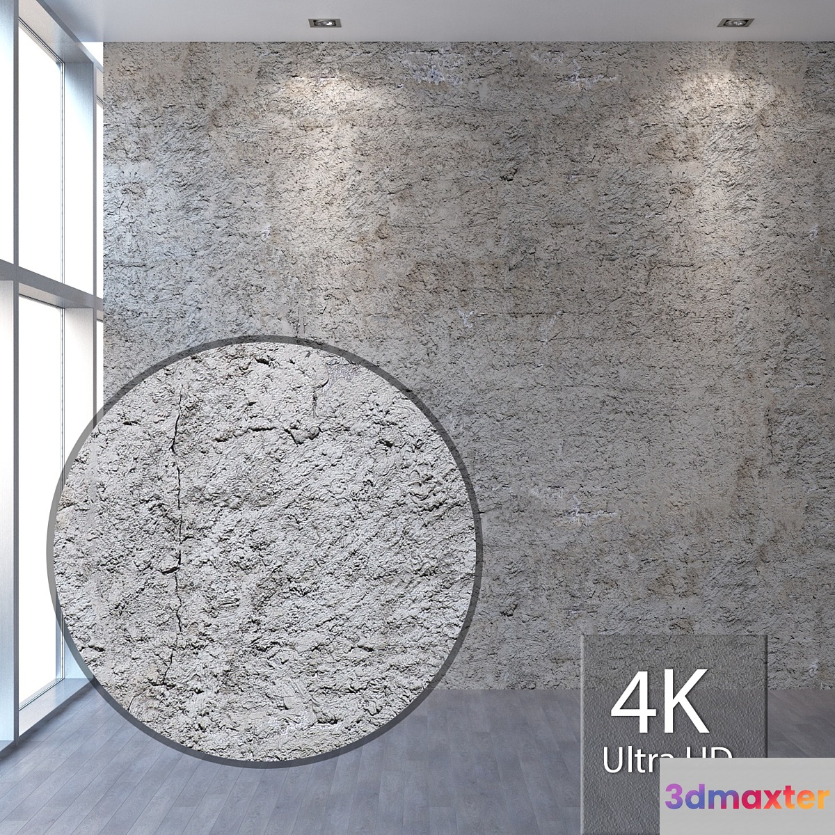 Coarse plaster 330 3D Max