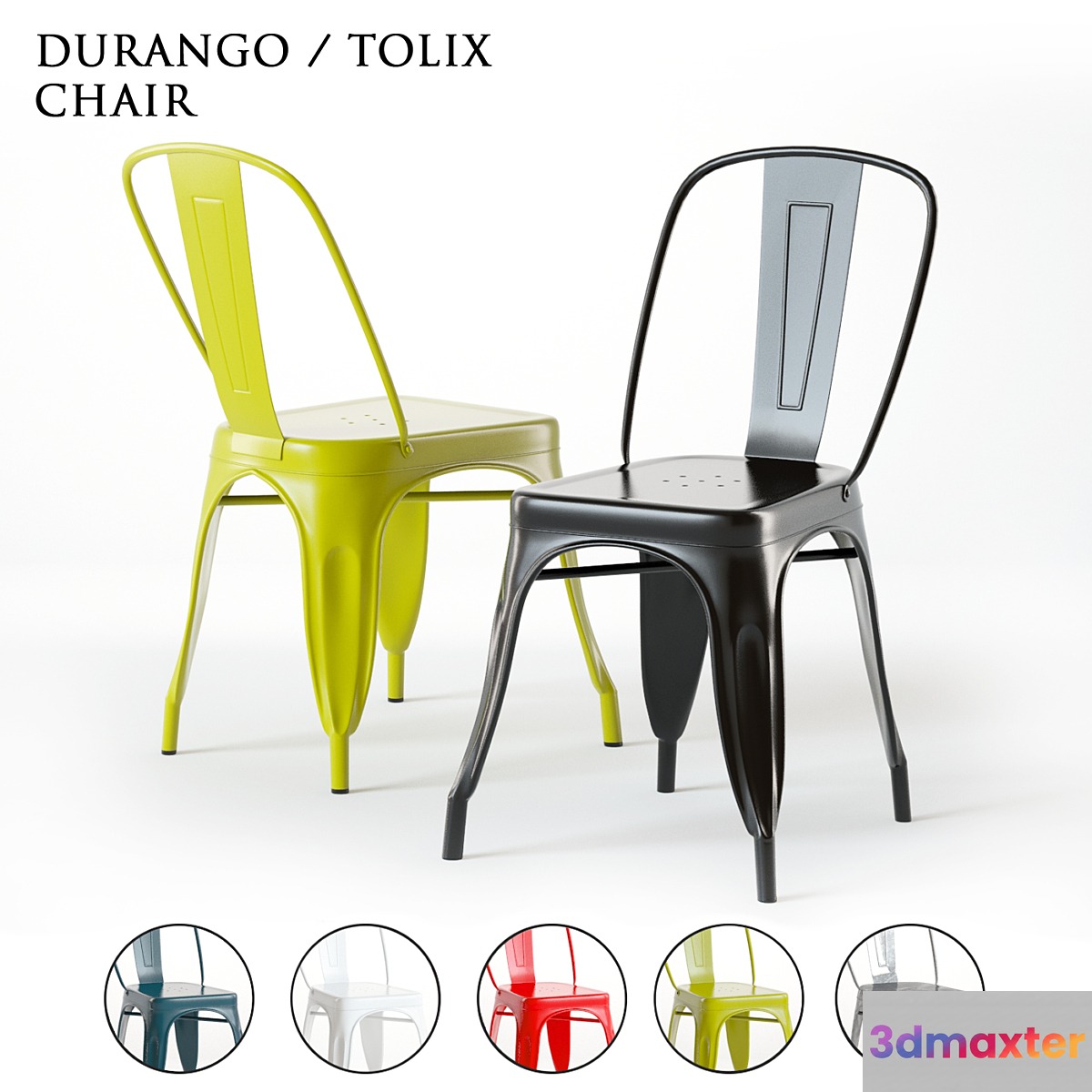 Pottery Barn Durango (tolix) Side Chair 3D Max