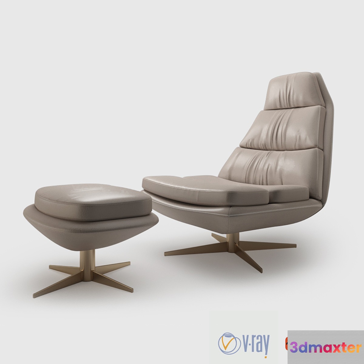 Hamilton Conte Blas armchair 3D Max