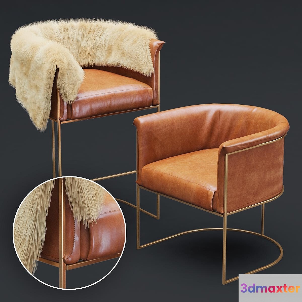 Wexler Barrel Back -armchair & bar stool-set02