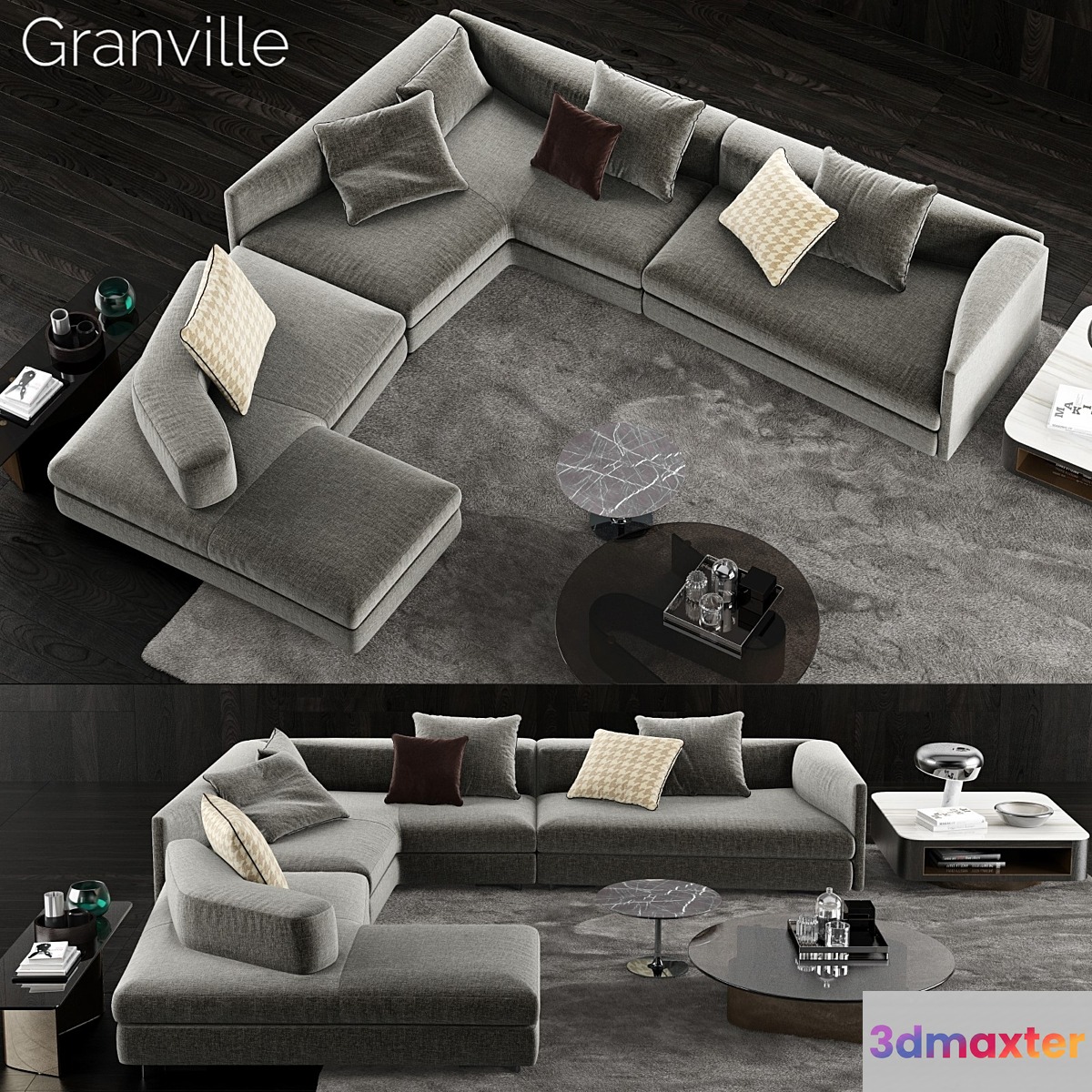 Minotti Granville Sofa 2 3D Max