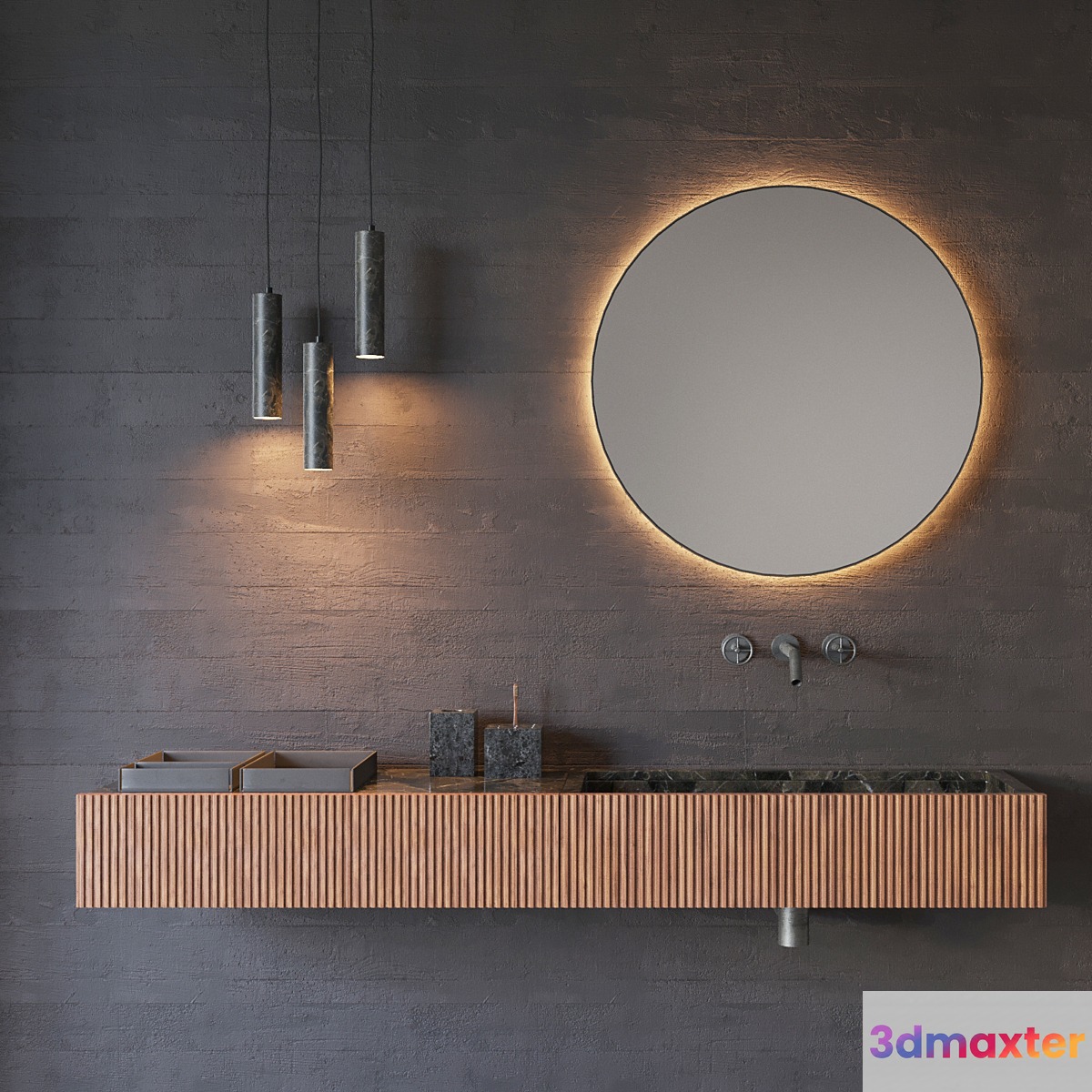 washbasin SALVATORI ADDA | Rectangular washbasin 3D Max