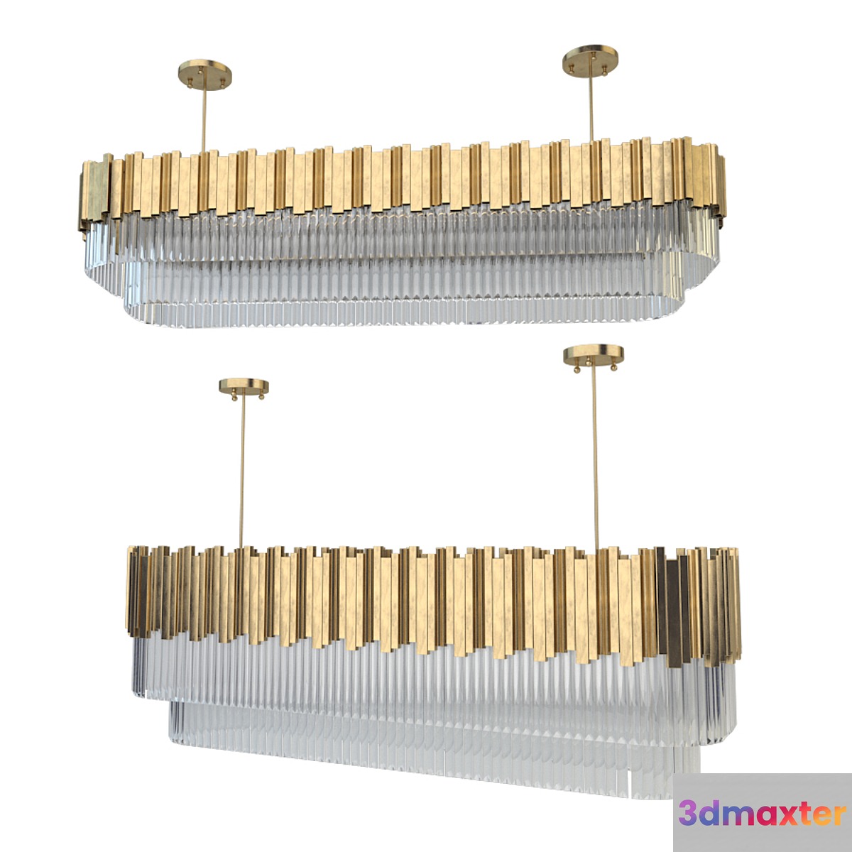 Led G9 Nordic Stainless Steel Crystal LED Lamps 3D Max