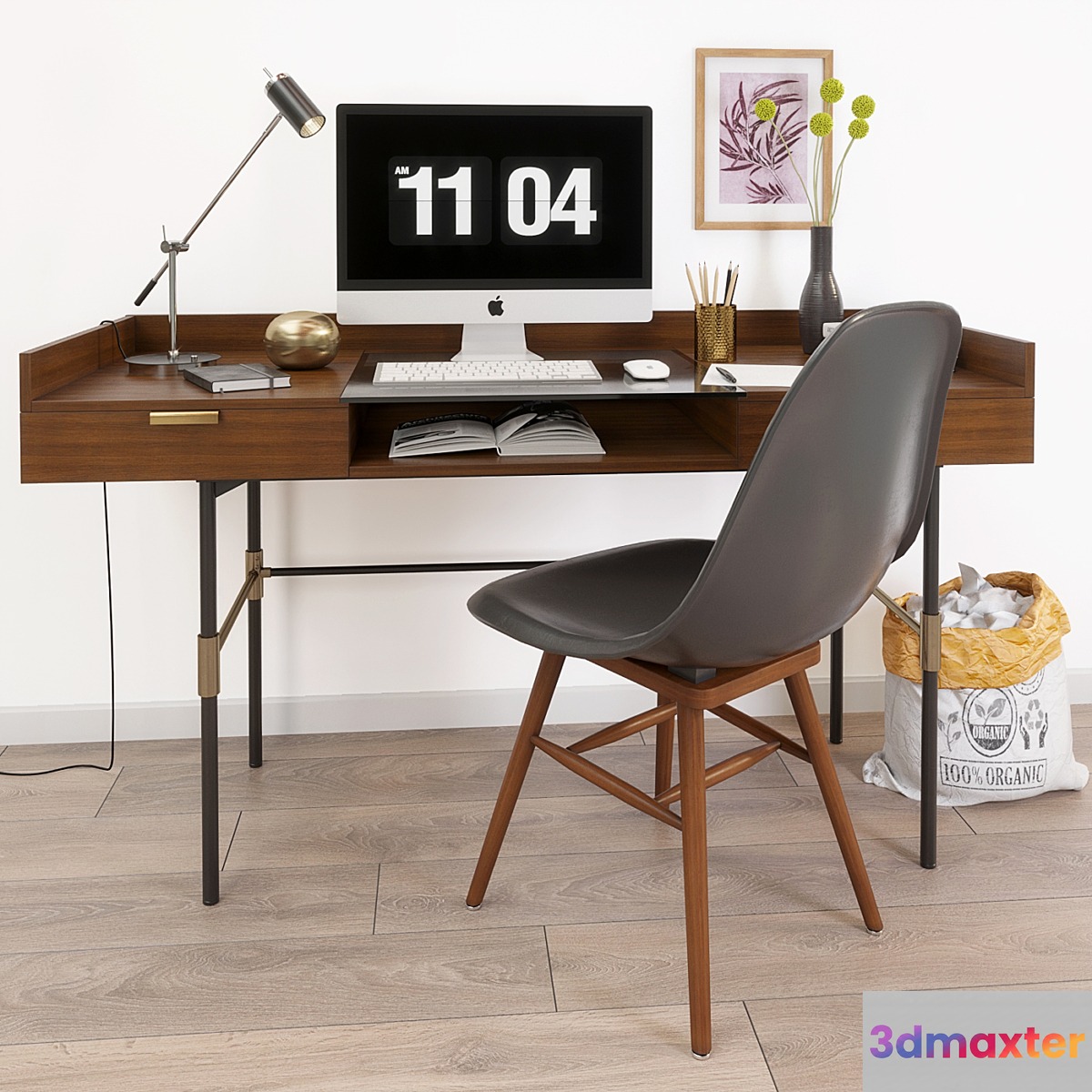 Decorative set - workplace 3D Max
