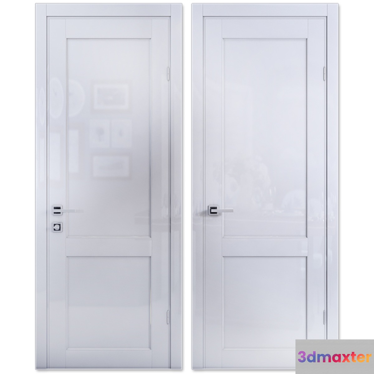 Door Mezzo Porte Elegant 58.68 WHITE Oolong 3D Max