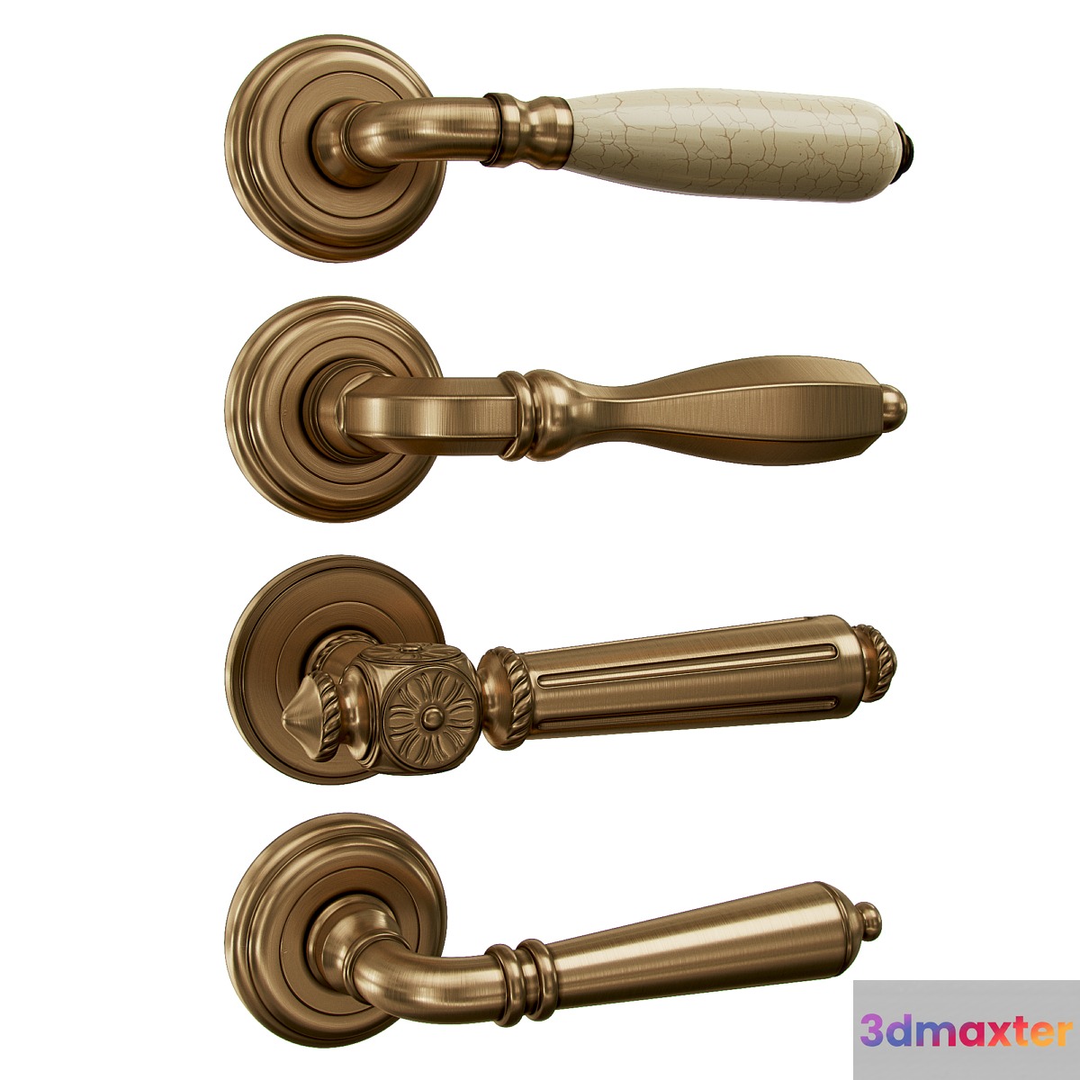 Door handles Rossi 3D Max
