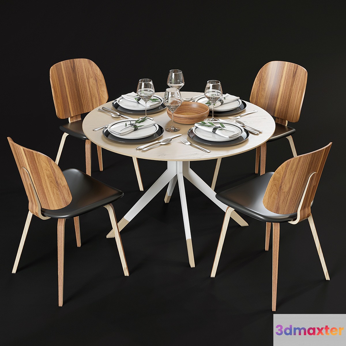 Dining table and chairs BoConcept Billund and Aarhus