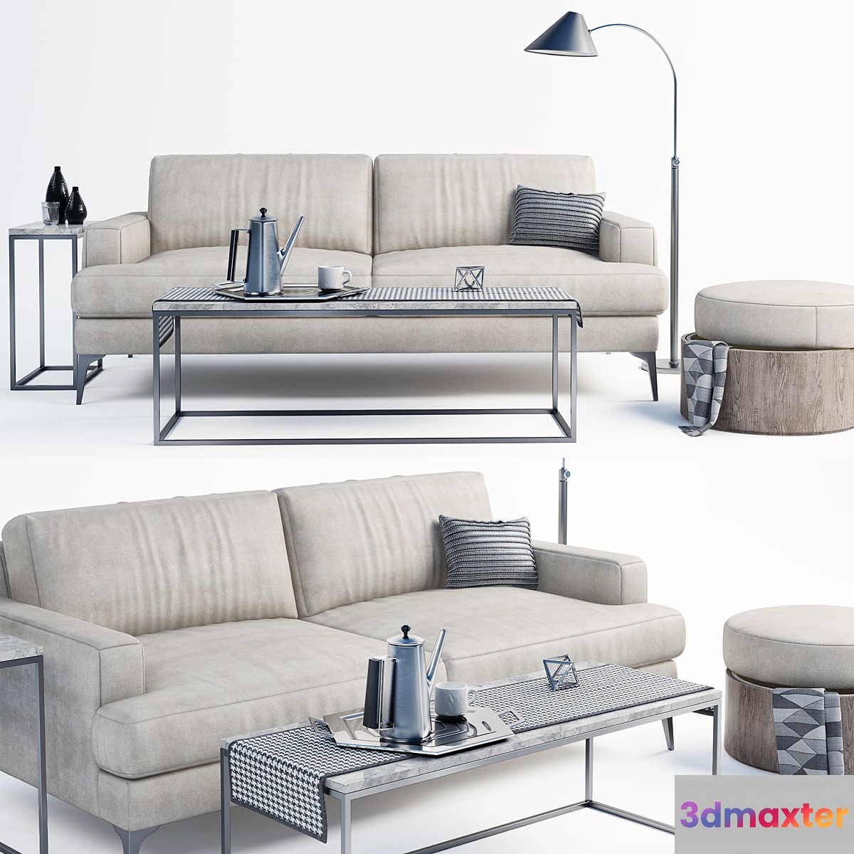 Andes west elm sofa set