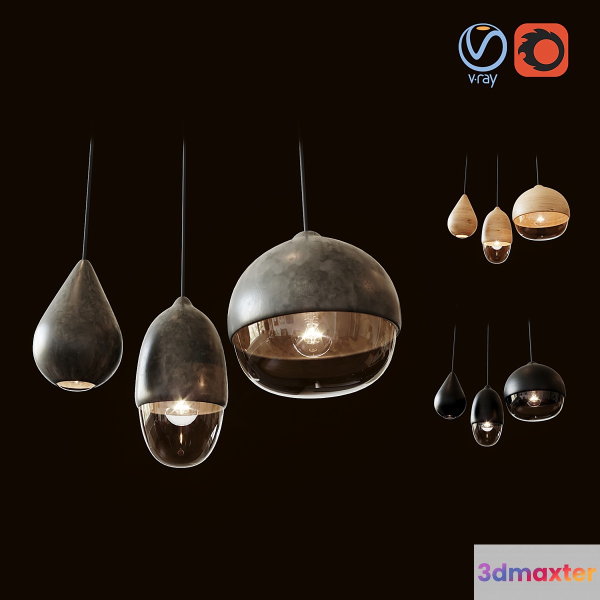 Thero Lamps 3D Max