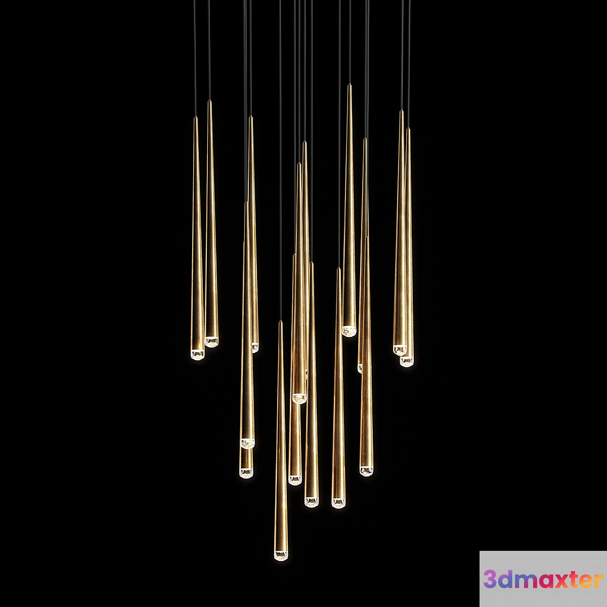 Lamp AQUITAINE ROUND CHANDELIER 18 Restoration Hardware 3D Max