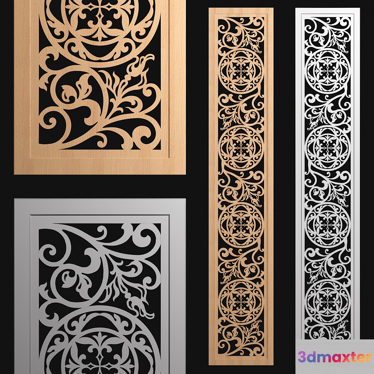 decorative panel-partition №3 3D Max