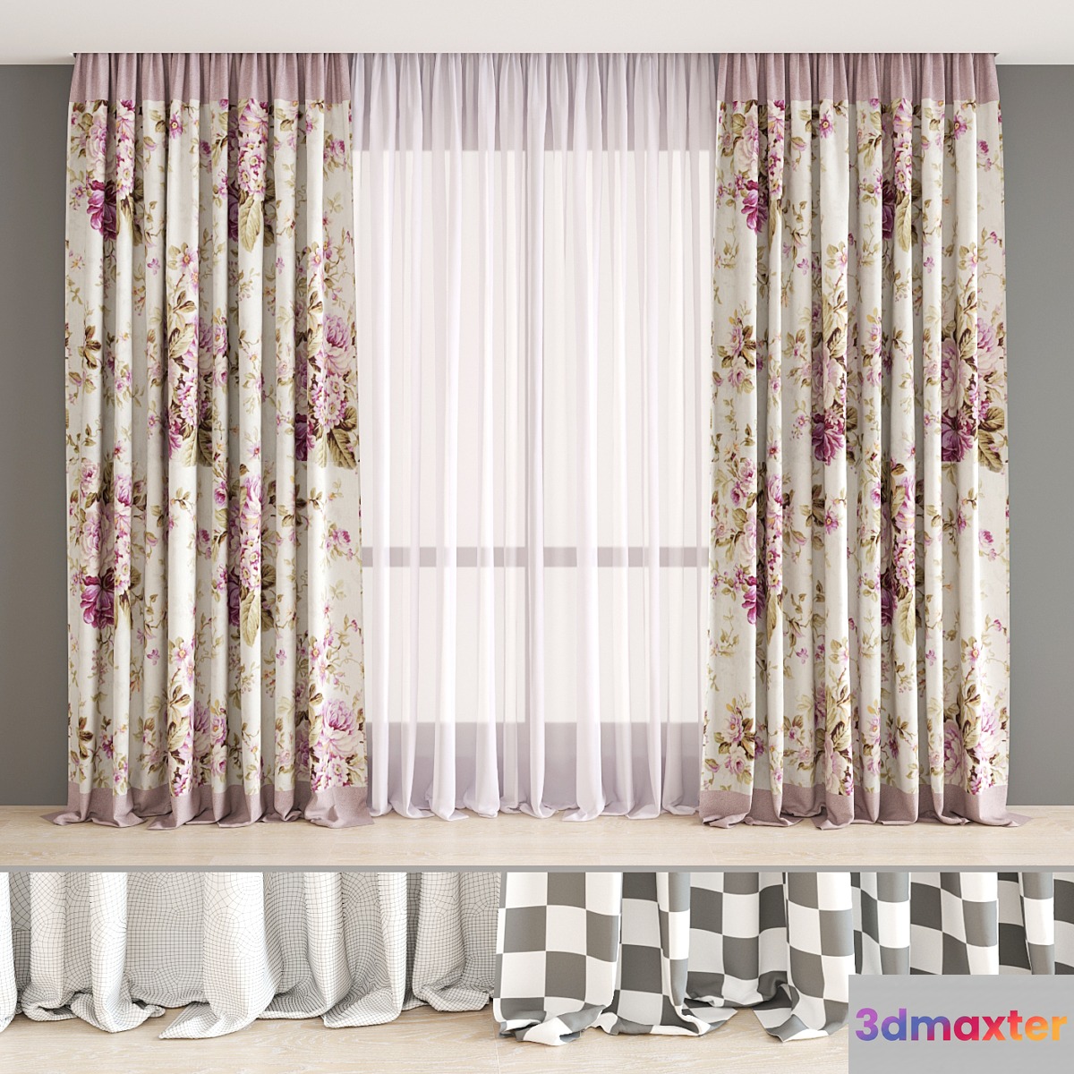 Curtains from the textile house Togas (part 1) 3D Max
