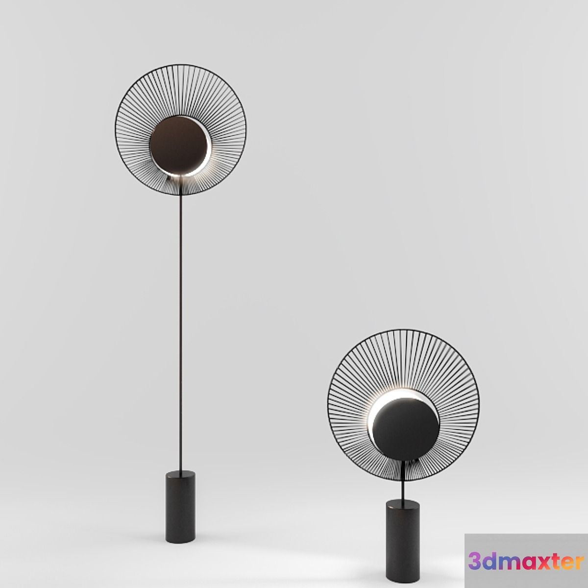 Oyster floor lamp 3D Max