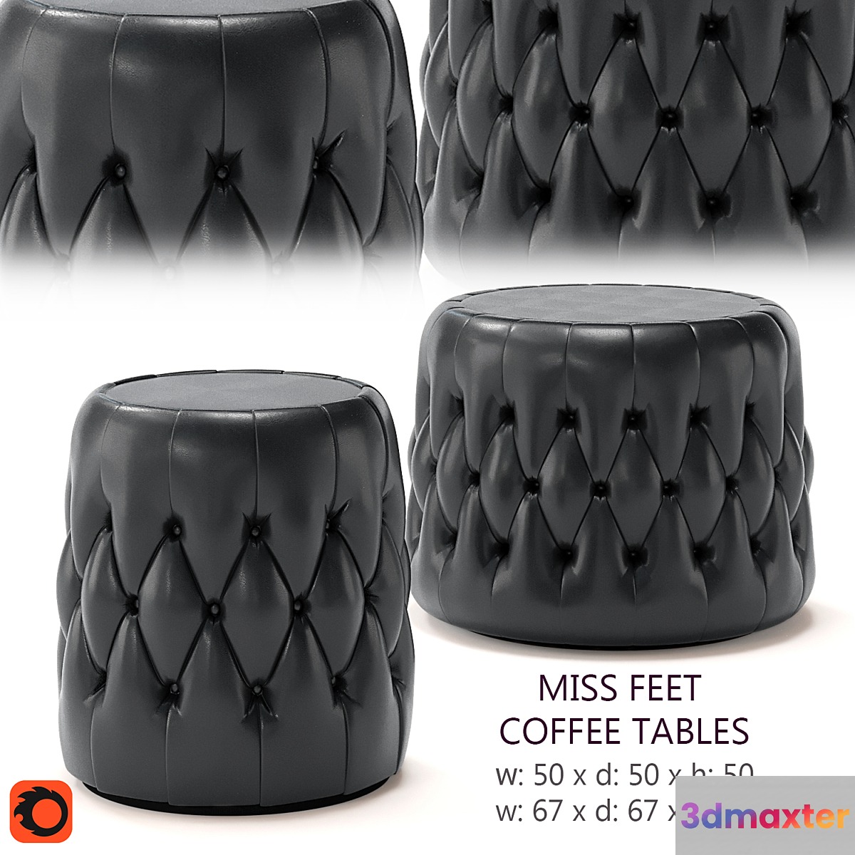 Miss Feet coffee tables 3D Max