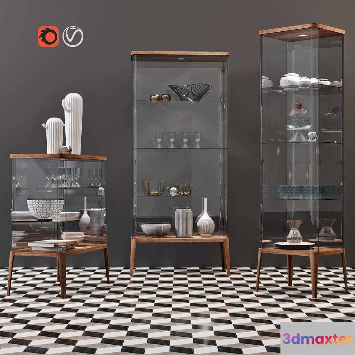 Chantal set 3D Max