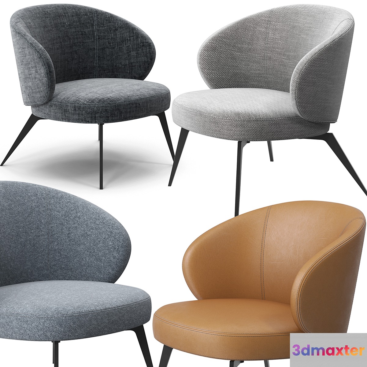 Bice armchair by Lema 3D Max
