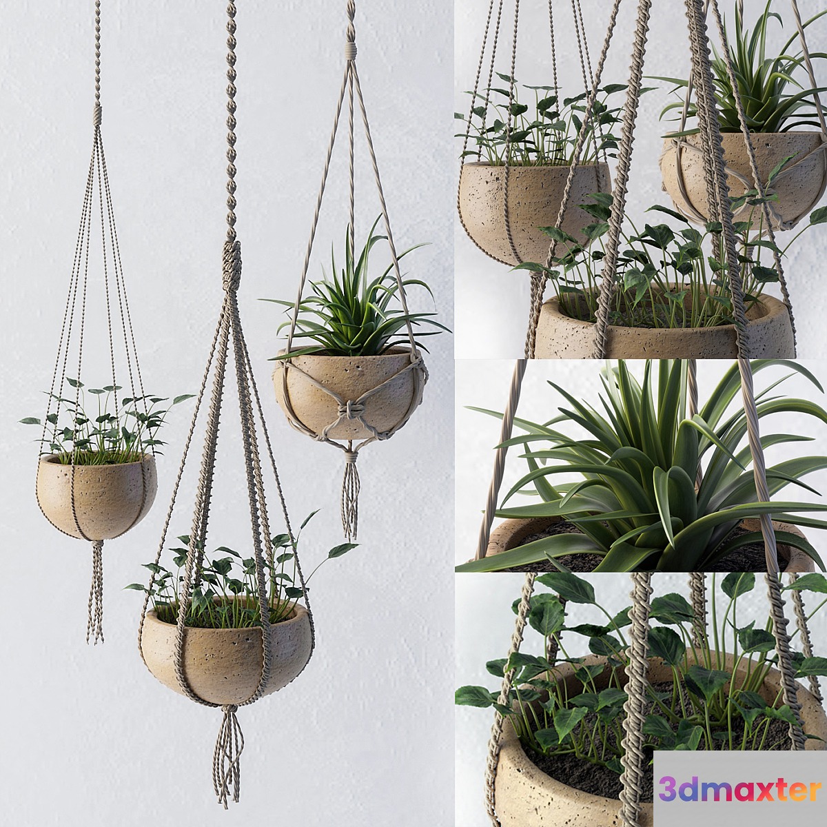 Decorative set of flower pots - No.3