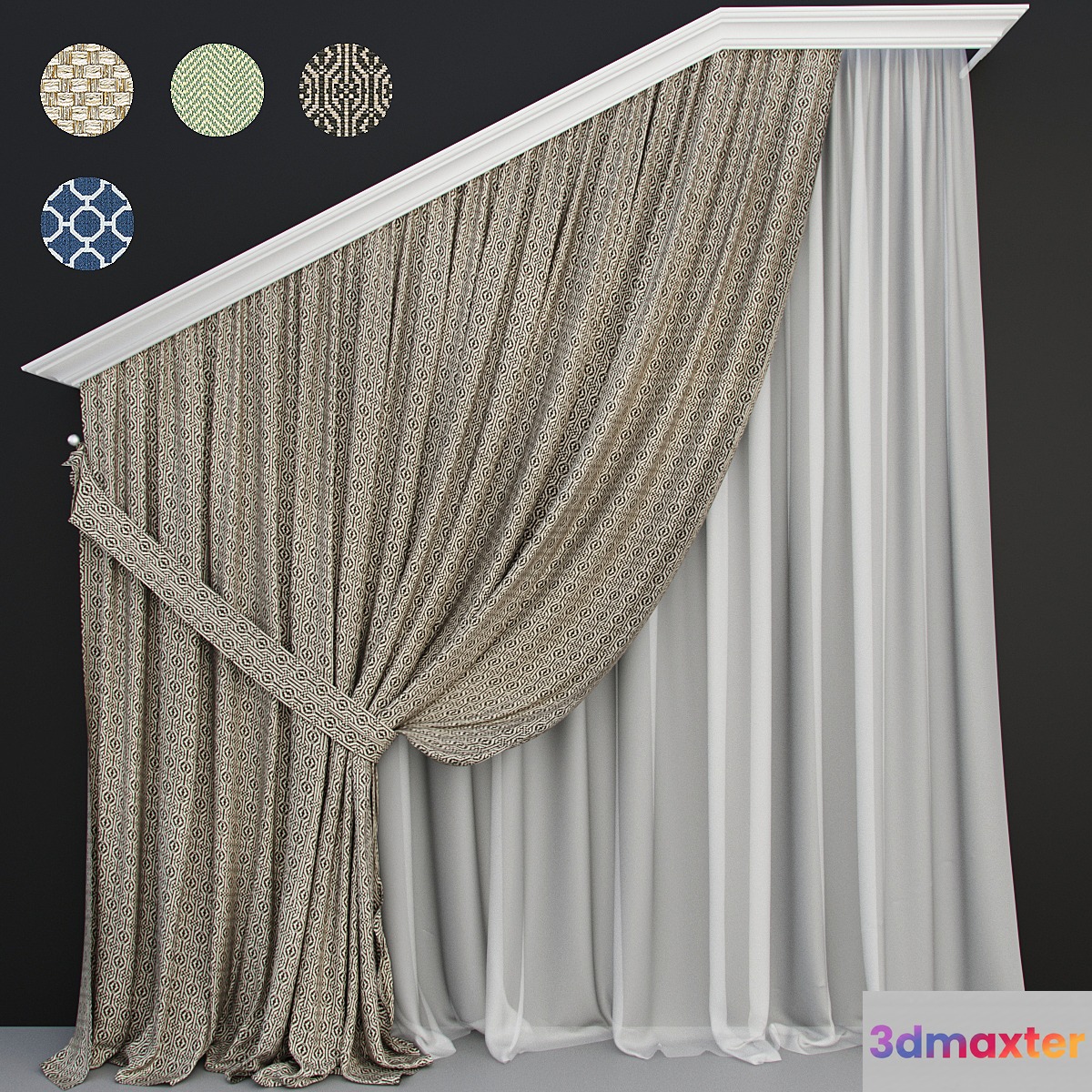 Curtain_model_1 3D Max