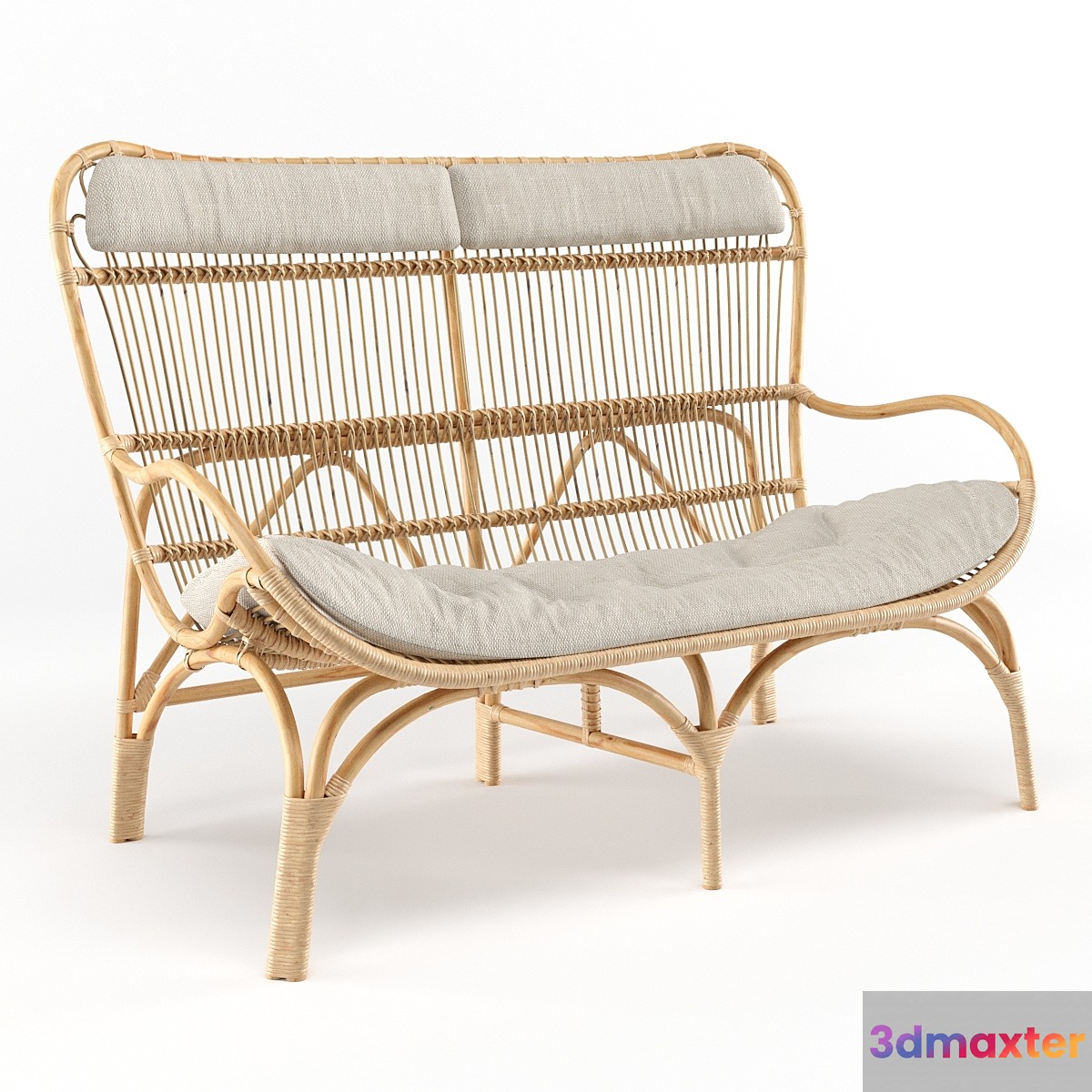The Family Love Tree Slouch Couch Natural 3D Max