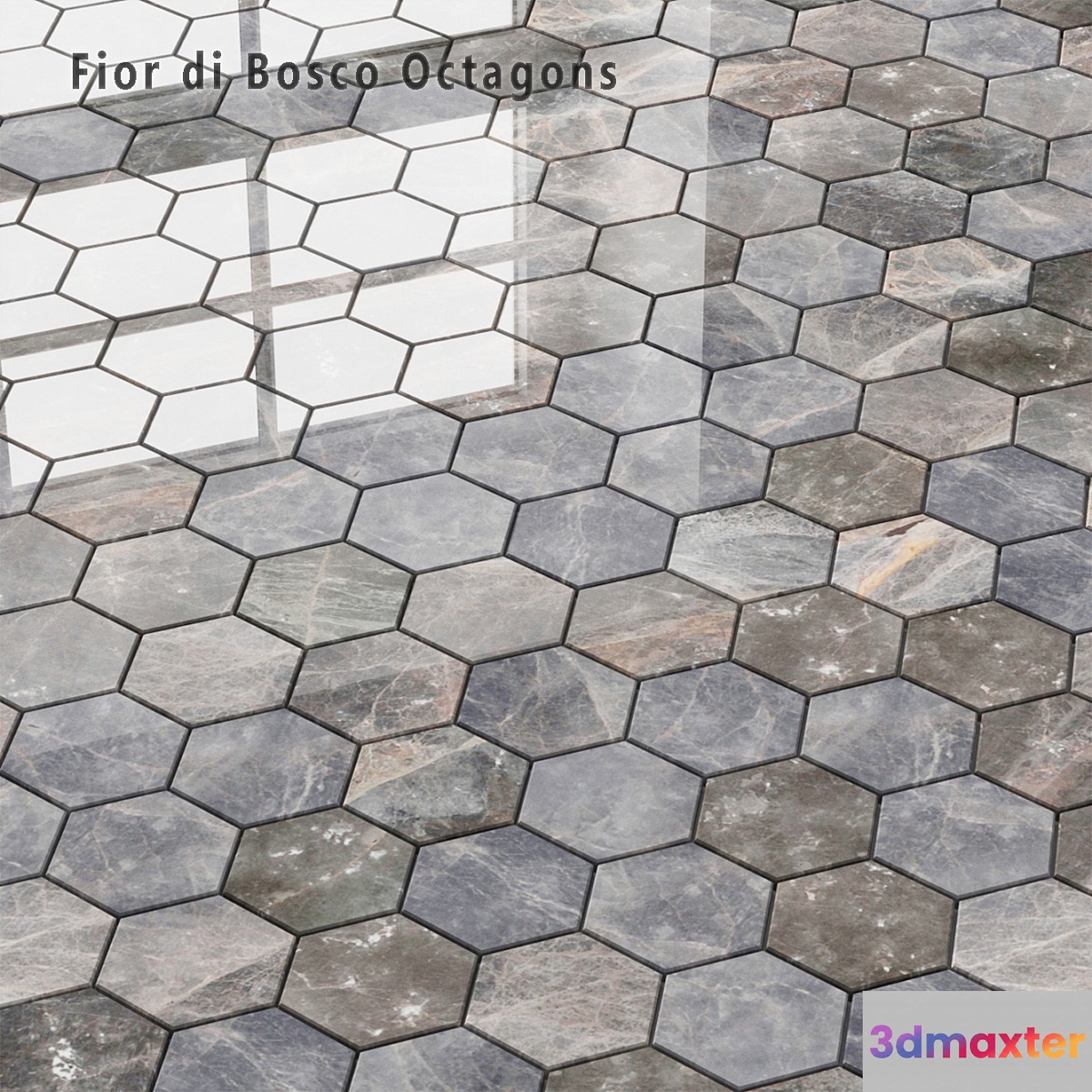 Tile Sicis SiciStone Fior di Bosco Exagon 3D Max