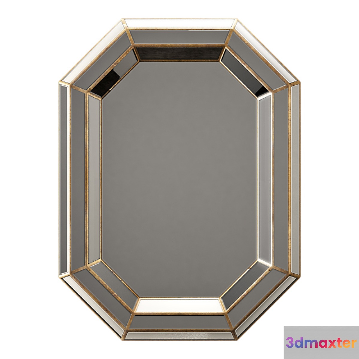 Surya gordon champagne wall mirror 3D Max