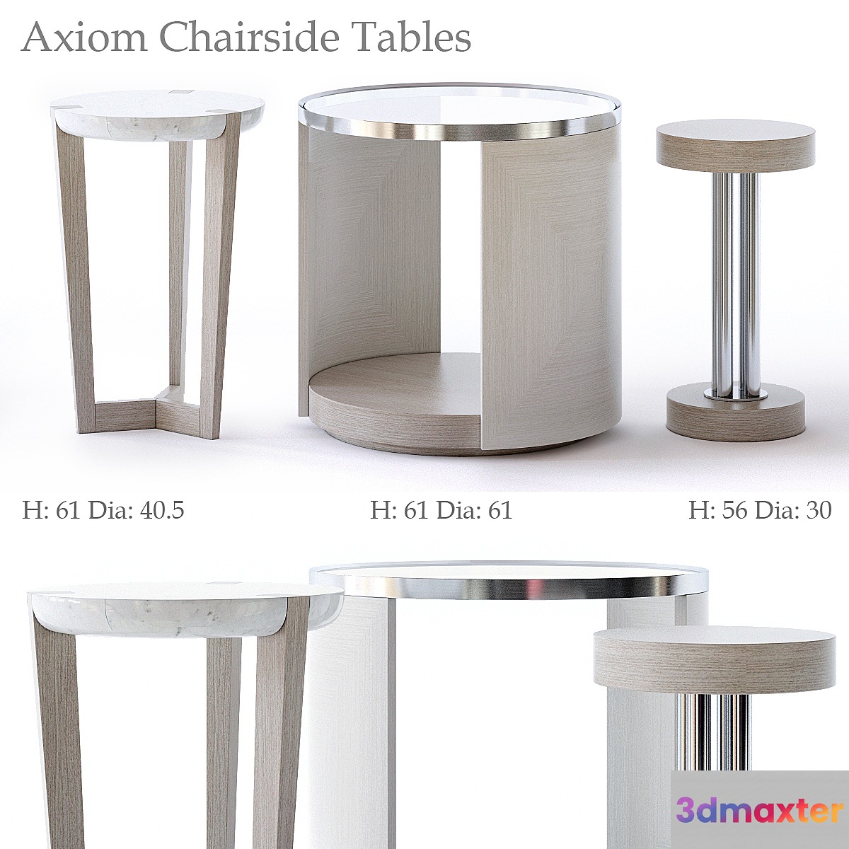 Bernhardt Axiom Chairside Table 3D Max