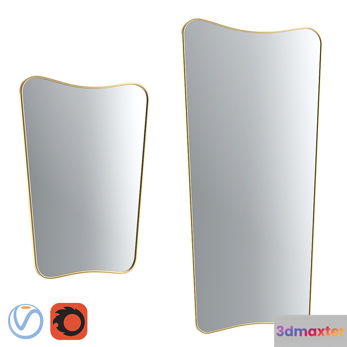 Gubi FA33 Mirror 3D Max