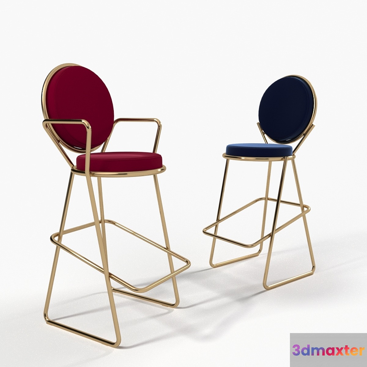 Double zero bar stool from Moroso 3D Max