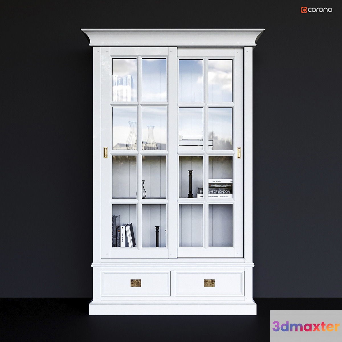 Showcase two-door Oxford Dantone Home