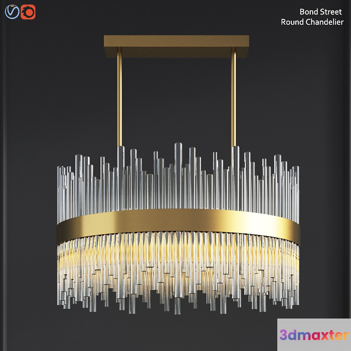 Bond Street Round Chandelier 3D Max