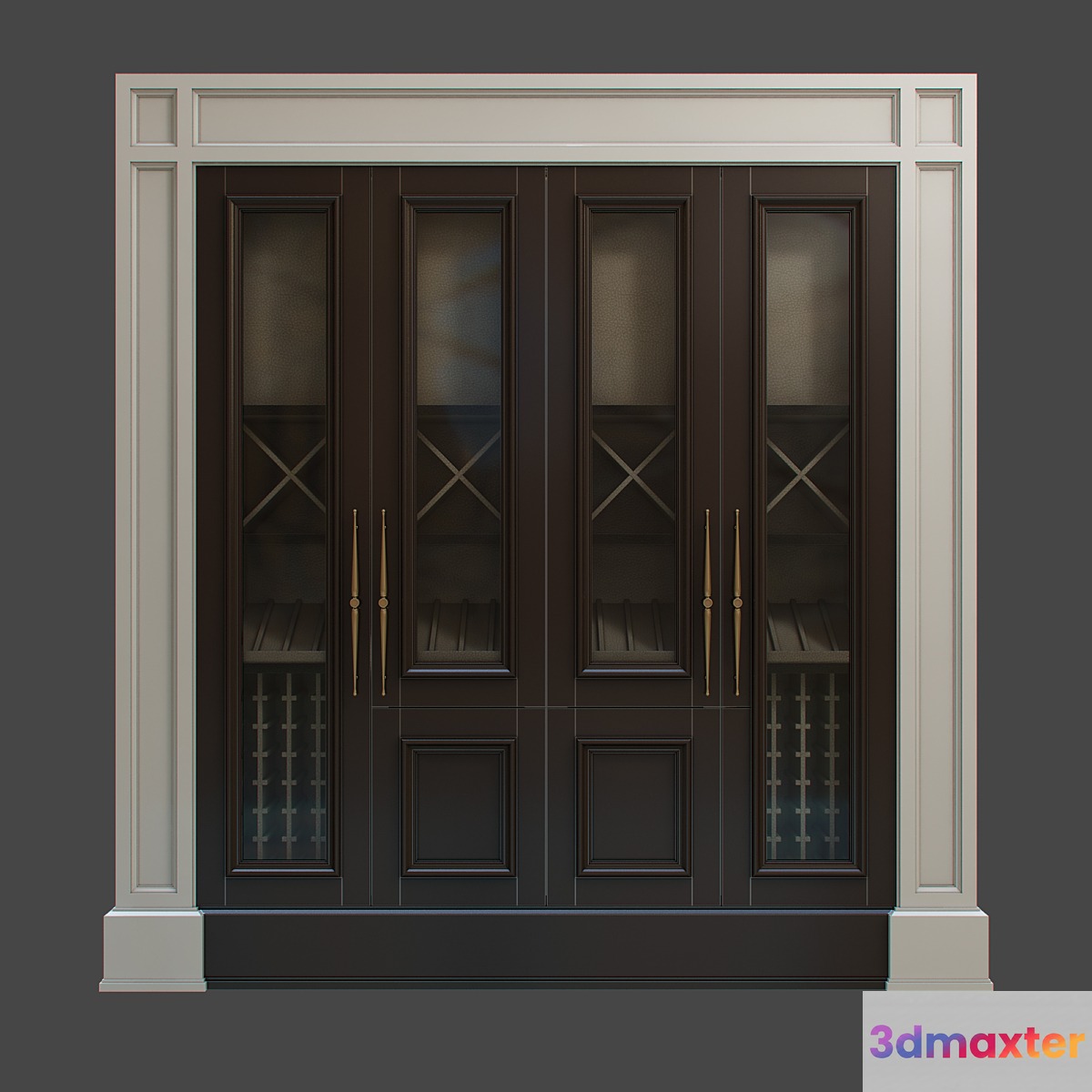 wine cabinet 3D Max