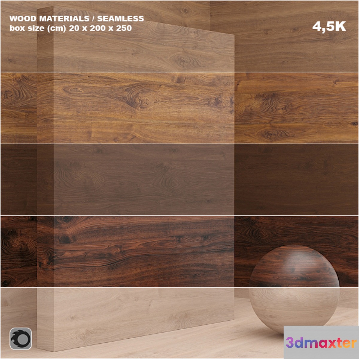 Material wood _ veneer (seamless) - set 25