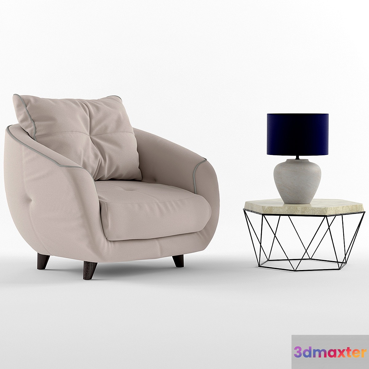 Stradivari chair by Anderssen 3D Max