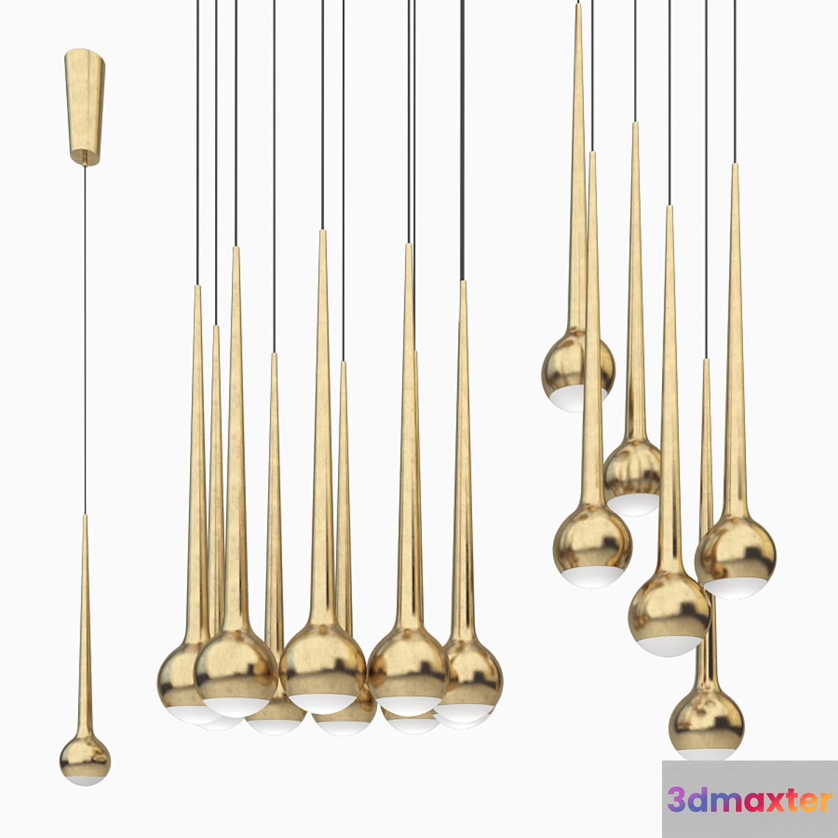 Tobias grau falling gold set 3D Max