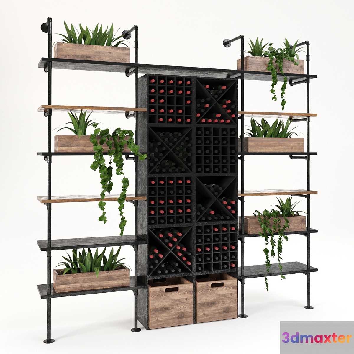 Shelving Wine Station 4 3D Max Shelving Wine Station 4 3D Max