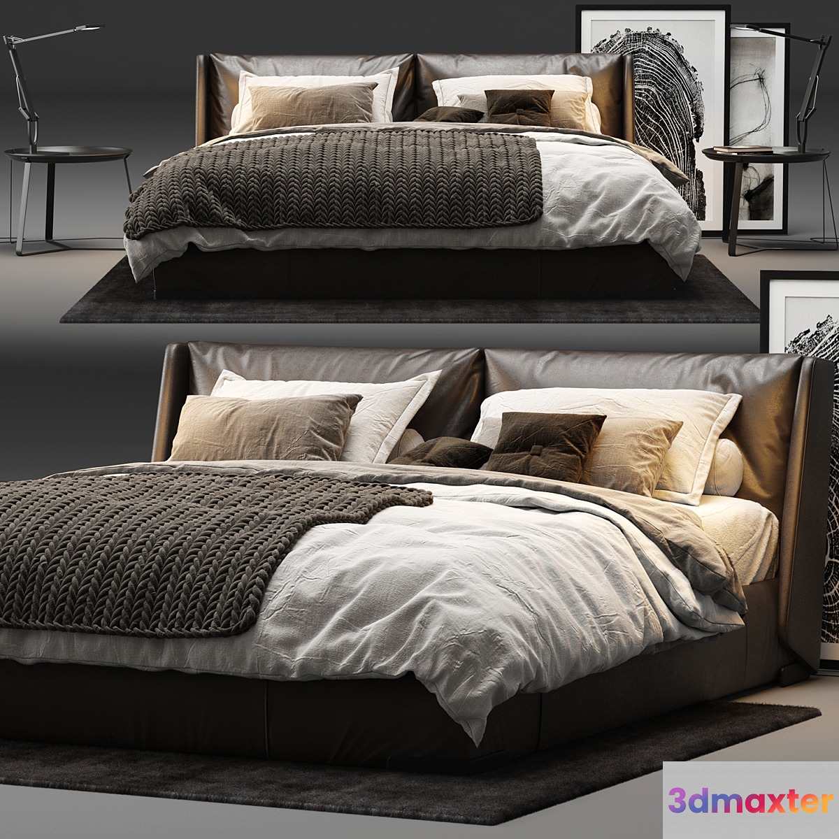Natuzzi - Fenice Bed 3D Max