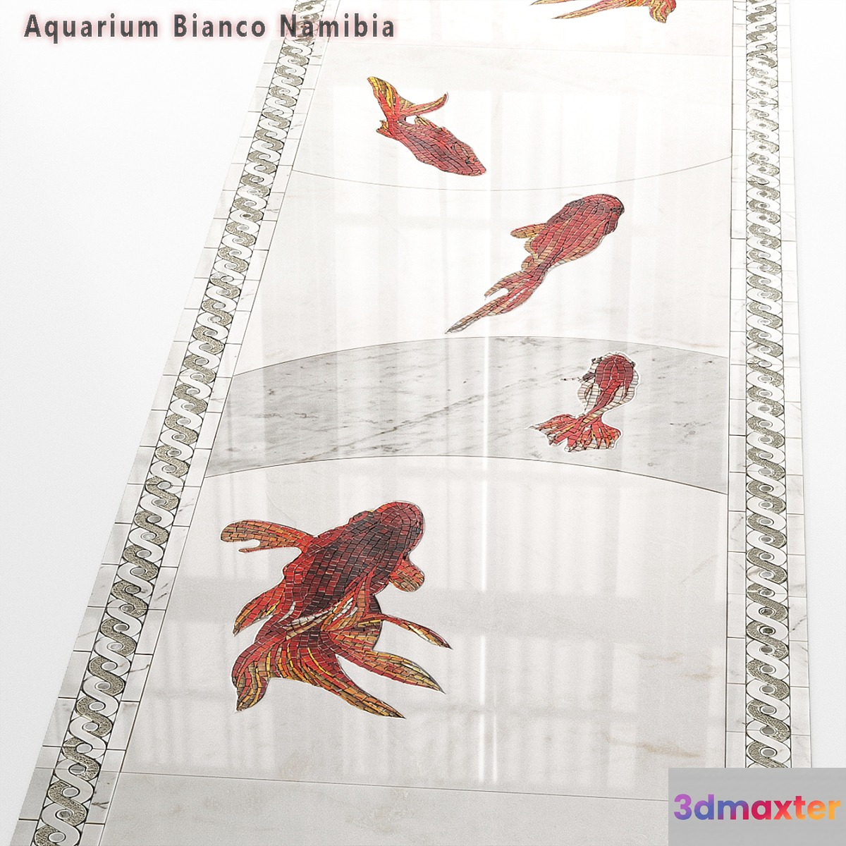 Tile Sicis SiciStone Aquarium Bianco Namibia 3D Max