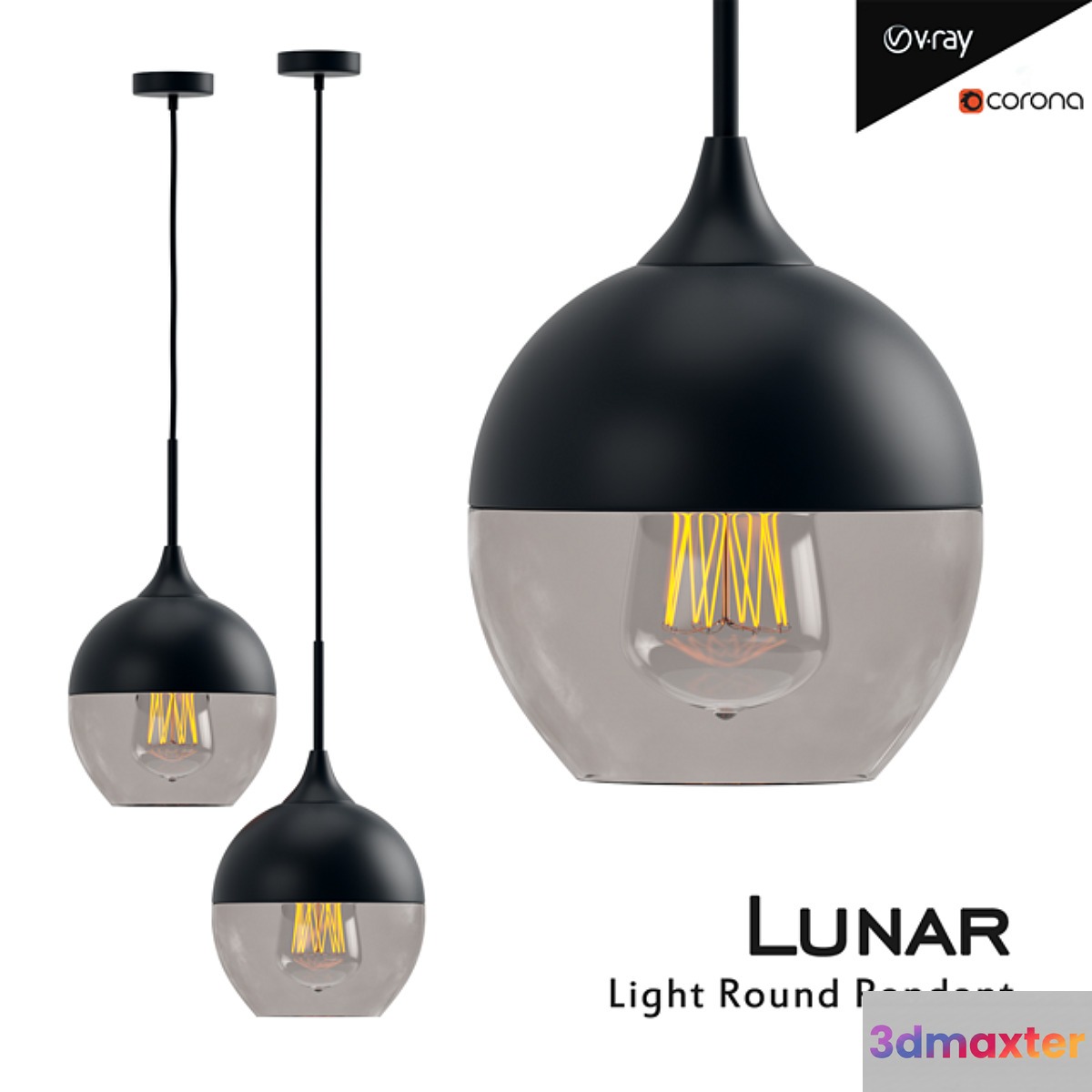 Lunar Light Round Pendant