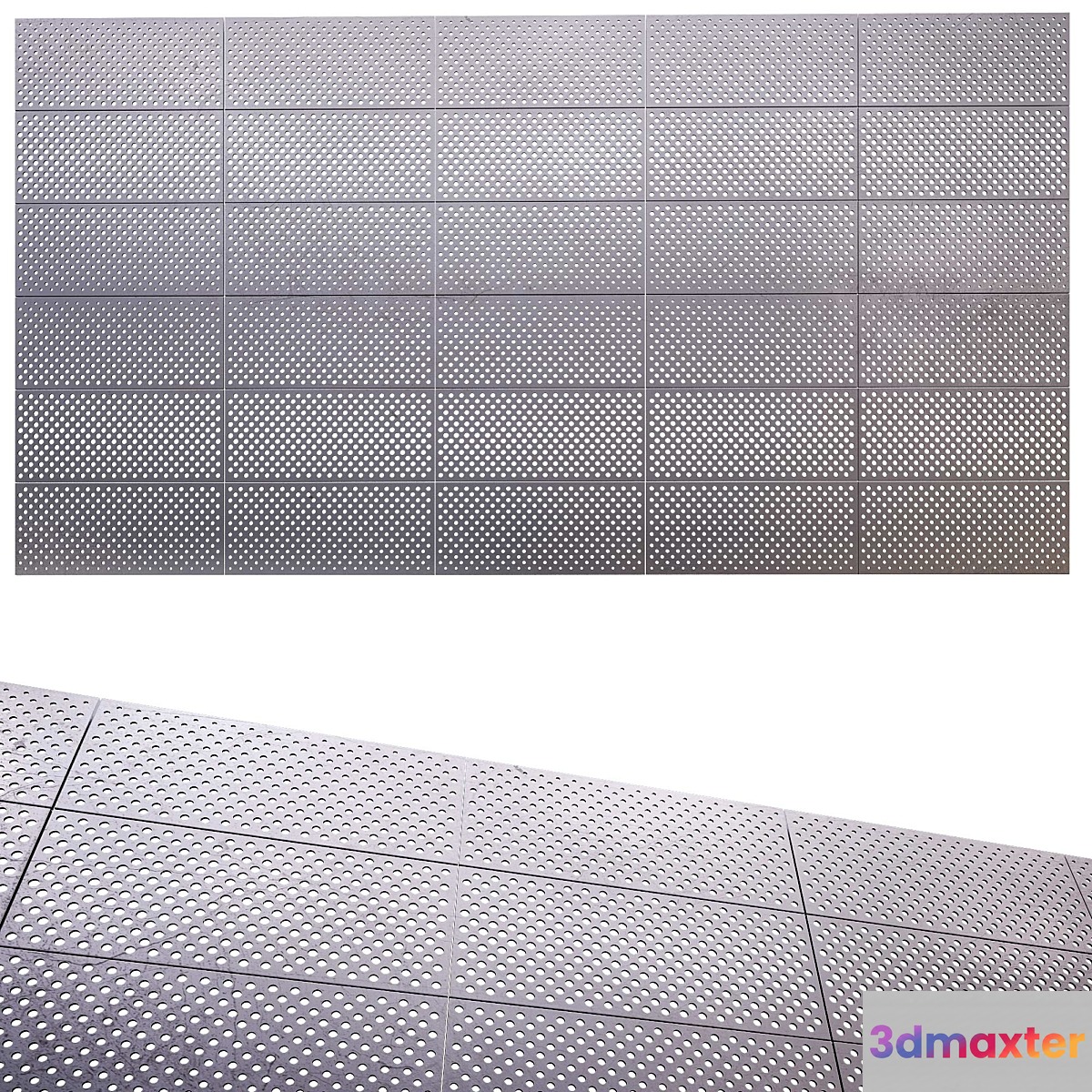 perforated metal panel N6 3D Max